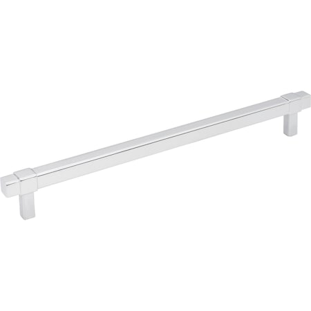 Jeffrey Alexander 224 mm Center-to-Center Polished Chrome Square Zane Cabinet Pull 293-224PC
